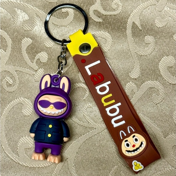 Labubu Other - Black/Purple Monster Keychain NWOT (Doll not included)